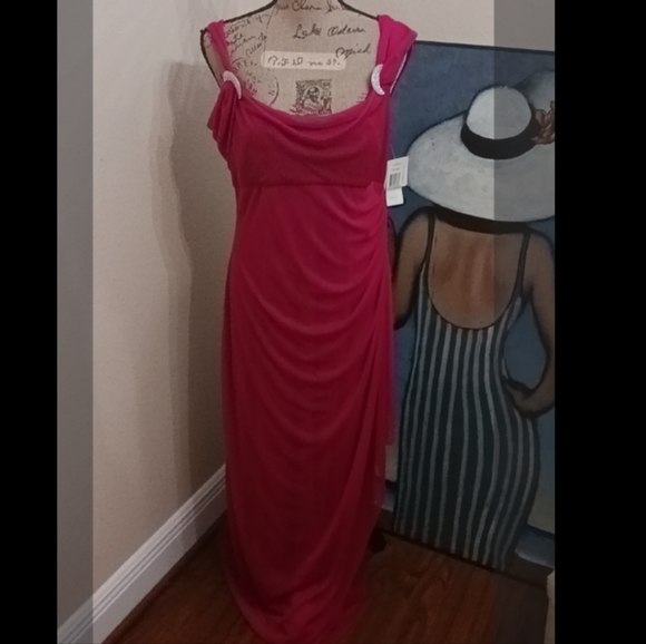 Alex Evenings Red Gown Style 132275